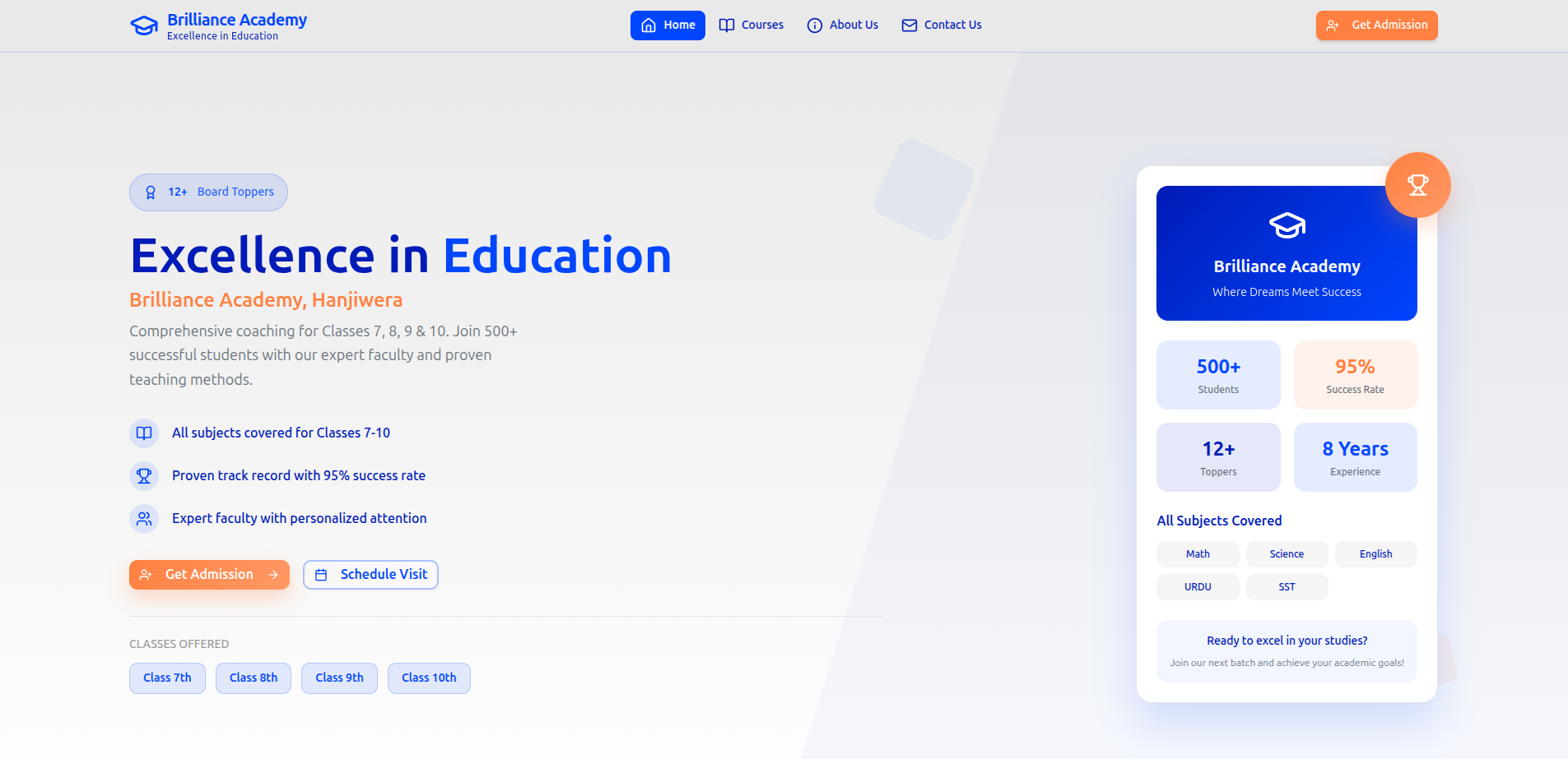 Brilliance Academy - Education Platform