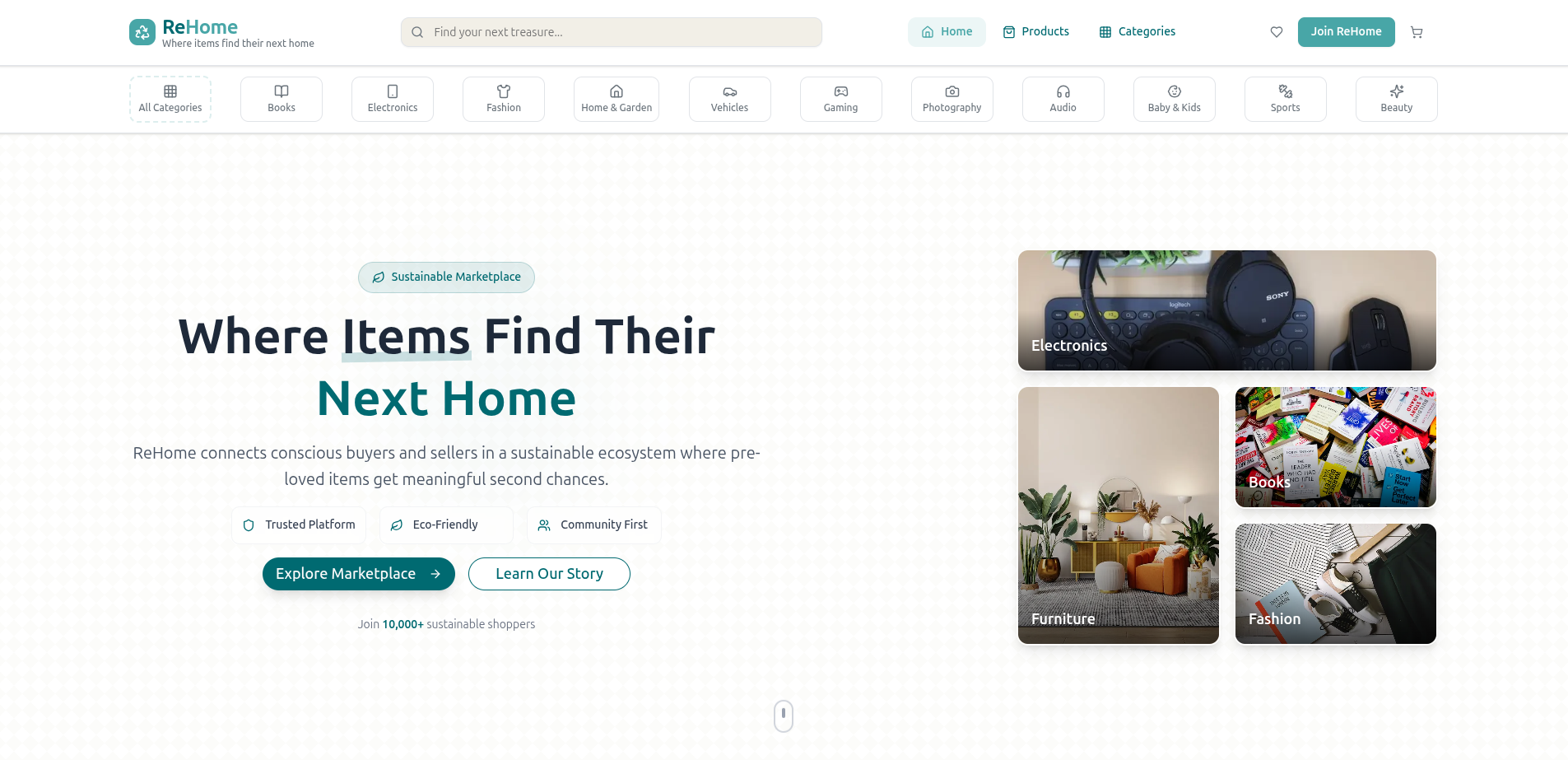 ReHome - Second-Hand Marketplace